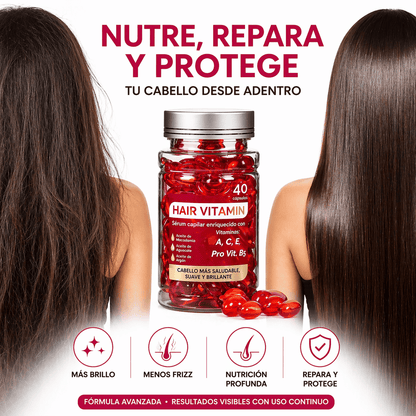 Hair Vitamin - Sérum Reparador para el Cabello 40 caps