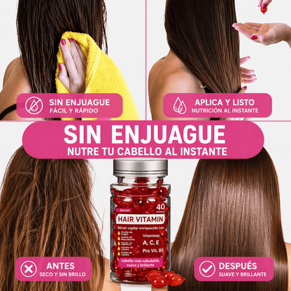 Hair Vitamin - Sérum Reparador para el Cabello 40 caps