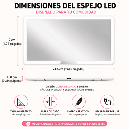 Espejo LED Para Carro