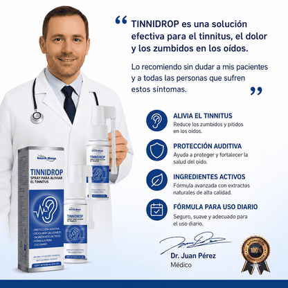 Tinnidrop Spray Para Aliviar el Tinnitus