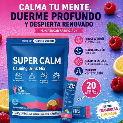 Super Calm – Bebida Calmante en Polvo (20 sobres)