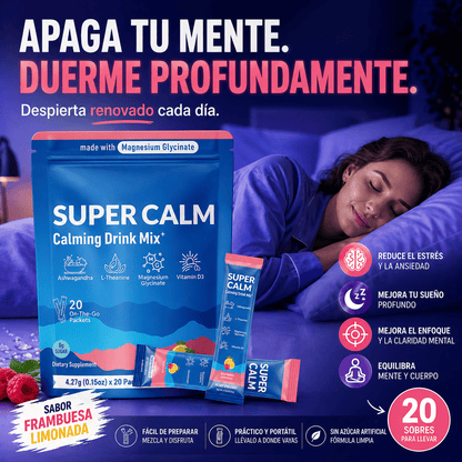 Super Calm – Bebida Calmante en Polvo (20 sobres)