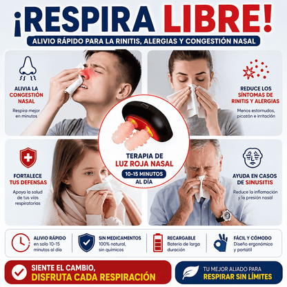Dispositivo Terapia Nasal Con Luz Roja